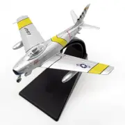 1:100 Scale US Air Force F-86 Sabre tiger mouth diecast Aircraft plane Atlas Jet