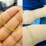 Newborn Baby Bracelet Kids Boys Girls Figaro Link Chain Gifts Bebe Pulsera Ninos
