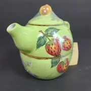 Gibson Claire Murray Home Fruit & Berries Teapot & Cup “Tea For One”
