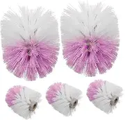 ROMISBABA Pcs Plastic Toilet Brush Replacement Heads Brush Refill for Bathroom Cleaning Tools