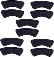 Dickly 10x Heel Pads Heel Insoles for High Heels Boots Sportsshoes Leather Shoes, Black, Style B