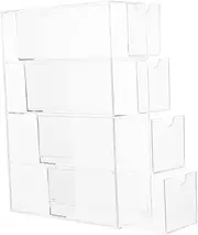 [BESPORTBLE] Acrylic Sunglasses Organizer with Stackable Clear Eyewear Display Case for Daily Use Jewelry and Accessories Space Saving Storage