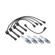 Bosch 4 Spark Plugs+Lead Kit for Suzuki Vitara SE416 TA02C TA02V TD01V X90 LB11S