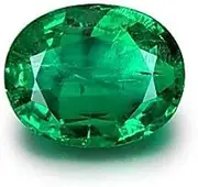 [VKG GEMS] 11.25 Ratti Emerald Stone with Lab Certified Card Original Emerald Gemstone/Panna Stone Natural Certified/Natural Panna)(G01, Natural Emerald Gemstone, Emerald, Natural Emerald Gemstone,
