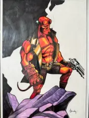 Original Art 11*17 Color Bellboy By Mandy War