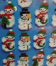 Bernat Plasticanvas 20 Snowmen Kit Christmas Ornaments 95-8517-00