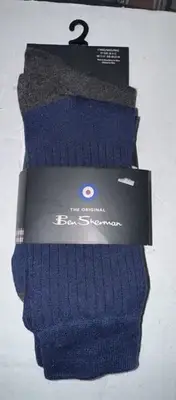 The Original Ben Sherman Men’s Dress Socks. 2 Pairs