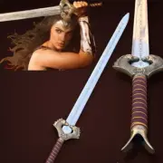 Wonder Woman God Killer Sword ,Carbon Steel Blade with Leather -Wrapped Handle