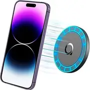 Quarble Sticky Magnetic Phone Mount Compatible with Magsafe 16 15 14 13 12 Pro Max Mini Car Mount and Wall Mount Soft Silicone Front