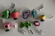 9 Random Croc Charms PCs Shoe Lot Different Charms Crocs Shoes