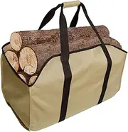 [YELAIYEHAO] Premium Firewood Log Carrier & Tote Bag - Extra Large Durable - Best for Fireplaces - Wood Stoves - Firewood - Logs - Camping - Beaches - Landscaping (darkkhaki)