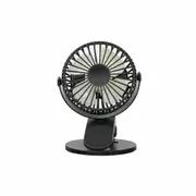 360 Portable Travel Fan Rechargeable USB Clip On Mini Desk Fan with 3 Speeds