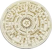Star Pendulum Board Wooden Dowsing Divination Board Round Metaphysical Message Board Witchcraft Wiccan Altar Beginner Witchcraft Supply
