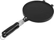 Egg Roll Pan Non Stick Double Sided Egg Roll Maker Aluminium Alloy Waffle Cone Maker Egg Roll Crispy Omelet Machine with Bakelite Handle Multifunctional Homemade Machine