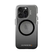 EFM EFCDUAE606BLA Aspen Case Armour with D3O BIO for iPhone 15 Pro, Clear / Black