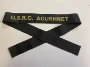 F0228 Reproduction WW1 US Revenue Cutter Service Cap Ribbon USRS Acushnet IR42C