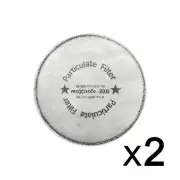 Maxisafe Maxiguard P3 Carbon Particulate Filter Pack of 2 R2000-P3C Suit 3M 6000