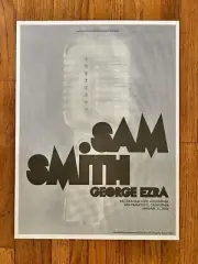 Sam Smith concert poster, 2015. Artwork by Steven Wilson