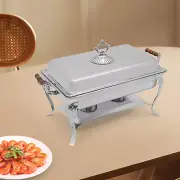 Chafing Dish 9L Stainless Steel Tray Buffet Catering Chafer Pan Food Warmer