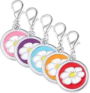 CIYODO Elegant Pet Tag Set 5pcs Engraved Collar Tags Pet Dog Tags Kitten Name Tags Pet ID Tag Waterproof and Durable
