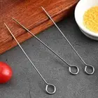 20pcs Ringed Stainless Steel Barbecue Skewer 20/25/30cm BBQ Skewers Picnic