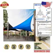 Heavy Duty 19' x 19' Blue Triangle Shade Sail - 3 & UV Protection