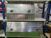 170CM Heavy Duty Aluminium Checker plate Tool Box UTE Trailer Storage