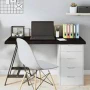 vidaXL Table Top Dark Brown 120x50x4 cm Treated Solid Wood Oak