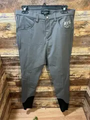 B Vertigo Womens Gray Breeches Small