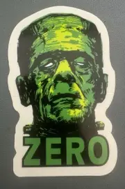 ZERO Vintage Genuine Skateboard OG Sticker Frankenstein Boris Karloff