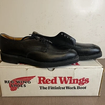 Vintage Red Wing Moc Toe Service Oxford Boots 9335-2 Size 8.5B USA Made Postman