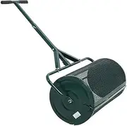 24-Inch Compost and Peat Moss Spreader- Heavy-Duty Multi-Purpose Lawn Spreader for Topsoil, Manure, Fertilizers, Mulch - Durable Metal Mesh,Adjustable T Shaped Handle