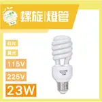 【IF一番燈】螺旋燈管 23W 115V 225V 黃光 白光