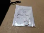 FUNLMO 16G Cartilage Earring Opal Daith Earrings Nose Rings Silver+CZ+opal 7447