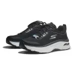 SKECHERS 慢跑鞋 MAX CUSHIONING 黑白 固特異底 緩震 男 220350BKW