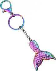 [WESIEVYA] Mermaid Keychains for Women Car Keyring Pendant Purse Charm Funny Keychain Keychain for Backpacks