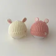Newborns Knitted Hat Cartoon Animal Ears Caps Warm Ear Protections Hats