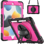 MCC Shockproof iPad 10.2" 2020 8th Gen Strap Rugged Case Cover Coloured PC Apple [Magenta]