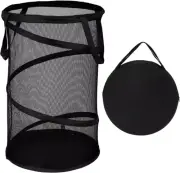 BATTOO Large Collapsible Laundry Basket Foldable Mesh Pop up Hamper with Handles