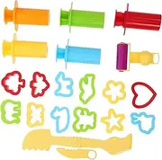 Kisangel 1 Set Colored Clay Tools DIY Animal Molds for Hands Fun Educational Modeling Enhance Creativity and Fine Motor Skills Easy to Clean and Use