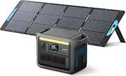 [Anker] SOLIX C1000 Portable Power Station with 200W Solar Panel, 1800W Solar Generator, 1056wh LFP (LiFePO4) Battery, 6 AC Outlets, Up to 2400W for Home, Power Outages, and Outdoor Camping