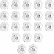 20Pcs Sewing Machine Bobbins for Janome Clear Plastic Bobbin Holder Set Transparent Household Bobbins Compatible with Janome Machine Sewing DIY Craft Clothings Projects, Clear
