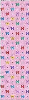 Amooorous Cartoon Colorful Bow Pink Skateboard Grip Tape Anti Slip pro Scooters Grip Tape Anti-Tearing Grip Tape Cruiser 33×9 Inch