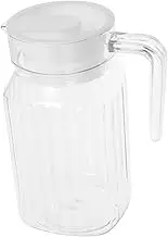 SOESFOUFU Clear Plastic Juice Pitcher with Spillproof Lid Drink Dispenser for Water Tea Milk for Fridge Home and Parties Transparent Design for Easy Monitoring