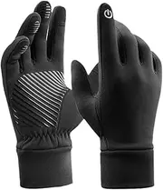 [Generic] Winter Gloves, Hiking Gloves, Waterproof Thermal Mittens, Non-Slip Gloves with Touchscreen Fingers, Running Equipment for Men and Women