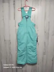 Icebuurg Girls Small (4/5) Mint Green Snowsuit Bibs