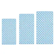 Bath Shower Mat Non-Slip Bathtub Rubber Sucker Bathroom Mats Blue
