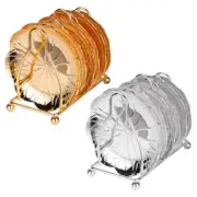 Tea Cup Saucer Drink Coasters with Holder for Tabletop for Protec