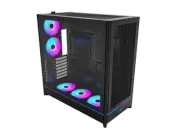 MONTECH HS01 PRO, ATX Mid-Tower PC Case, Gaming PC, High-Airflow, Reversible Lay