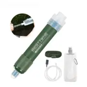 Outdoor Mini Camping Purification Water Filter Straw TUP Carbon Fiber Water Bag